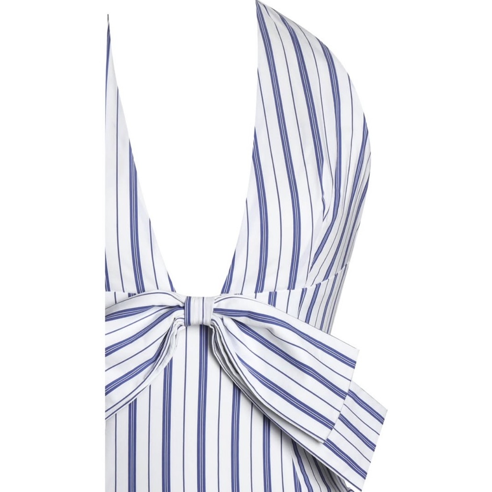 Mackenna Navy Stripe Halter Smock
Back Maxi Dress - Picture 8 of 8